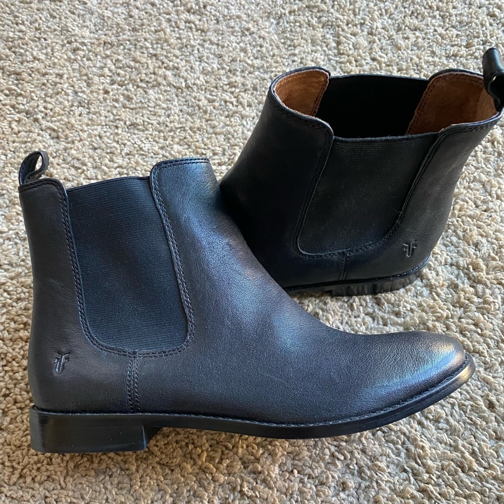 Like New- Frye Black Ankle Boots